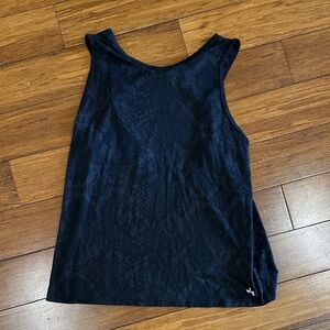 JoyLab Midnight Black Patterned Tank Top